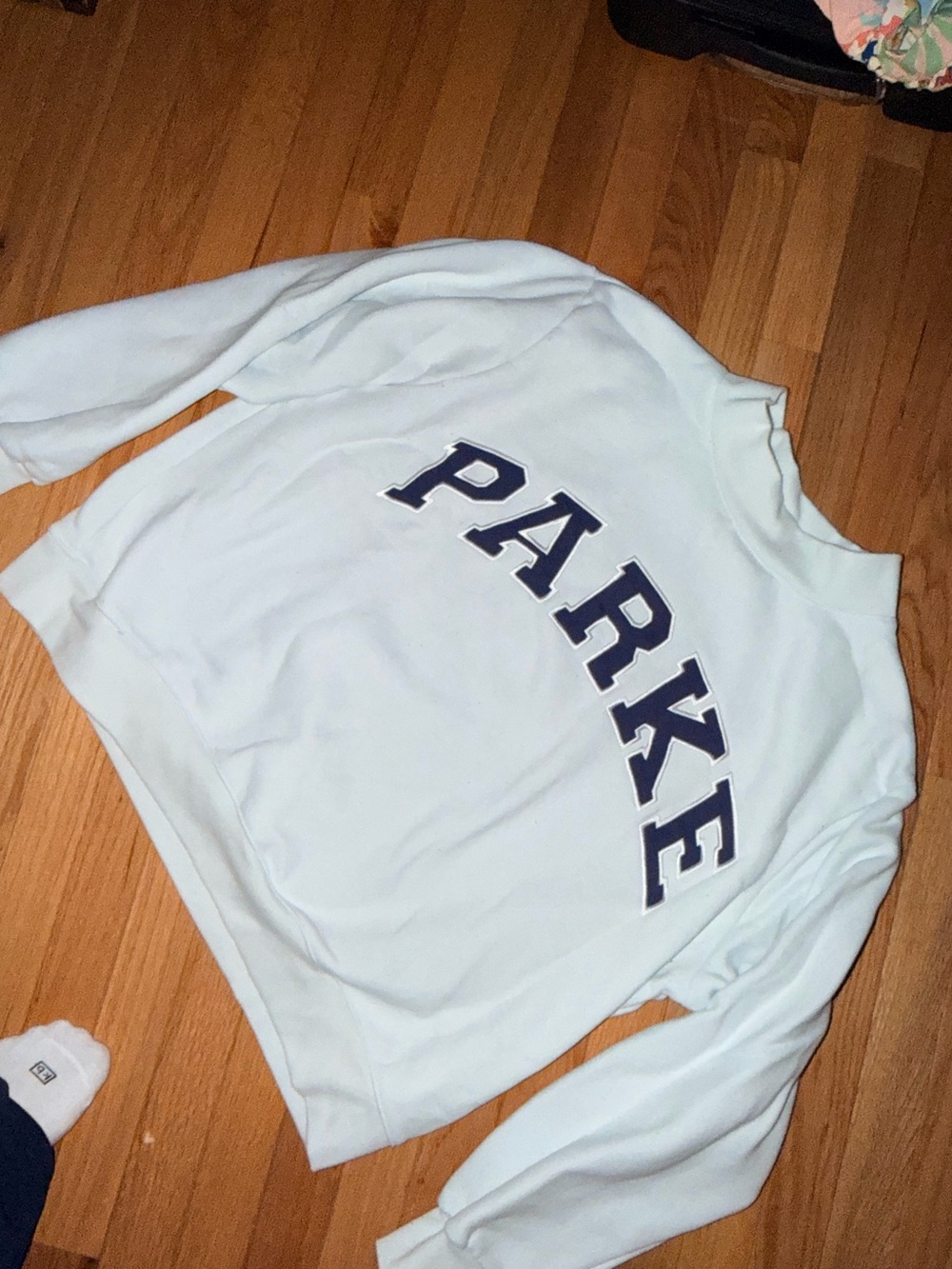 Parke light blue with navy writin Crewneck Sweatshirt with matching pants